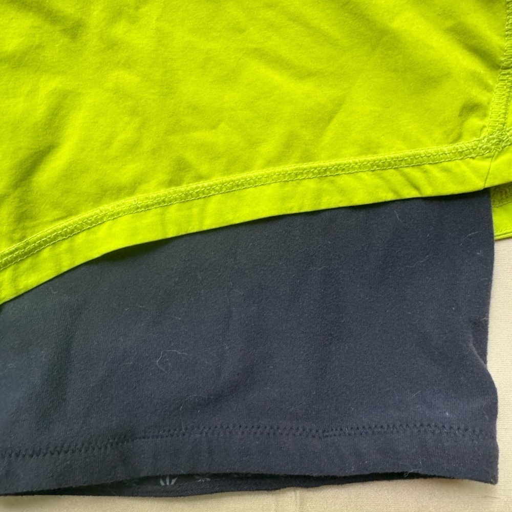 Athleta‎ ready set neon green and black shorts XS - Picture 3 of 7